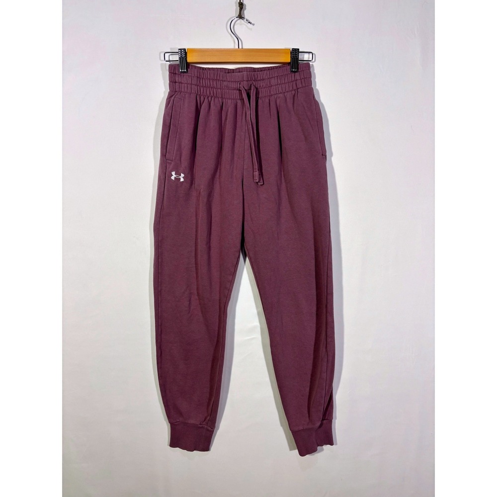 Casual Collegiate Athleisure Under Armour Fleece Joggers Womens Small Purple